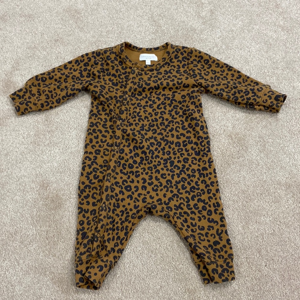 Grayson Mini Leopard Long Sleeve Onesie